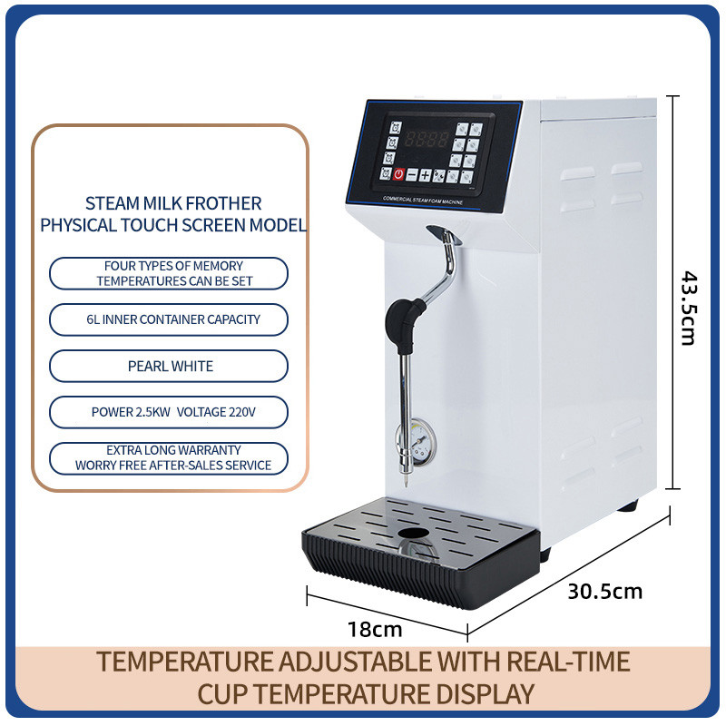 Jual 6L Milk froth machine 2500W Steam Maker for CafeMilk tea Steam ...