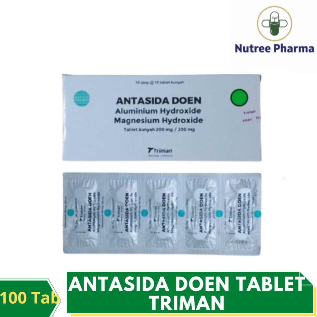Jual ANTASIDA DOEN TRIMAN BOX ISI 100 TABLET | Obat Maag / Pencernaan ...