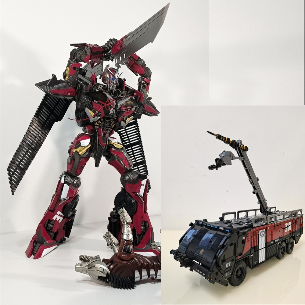 Jual OV01 Sentinel Prime Transformation Toys Fire Engine Truck Car KO ...