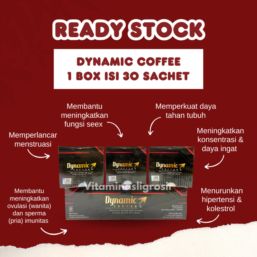 Jual READY KOPI DYNAMIC 30 sachet | DYNAMIC coffee | kopi dinamik ...