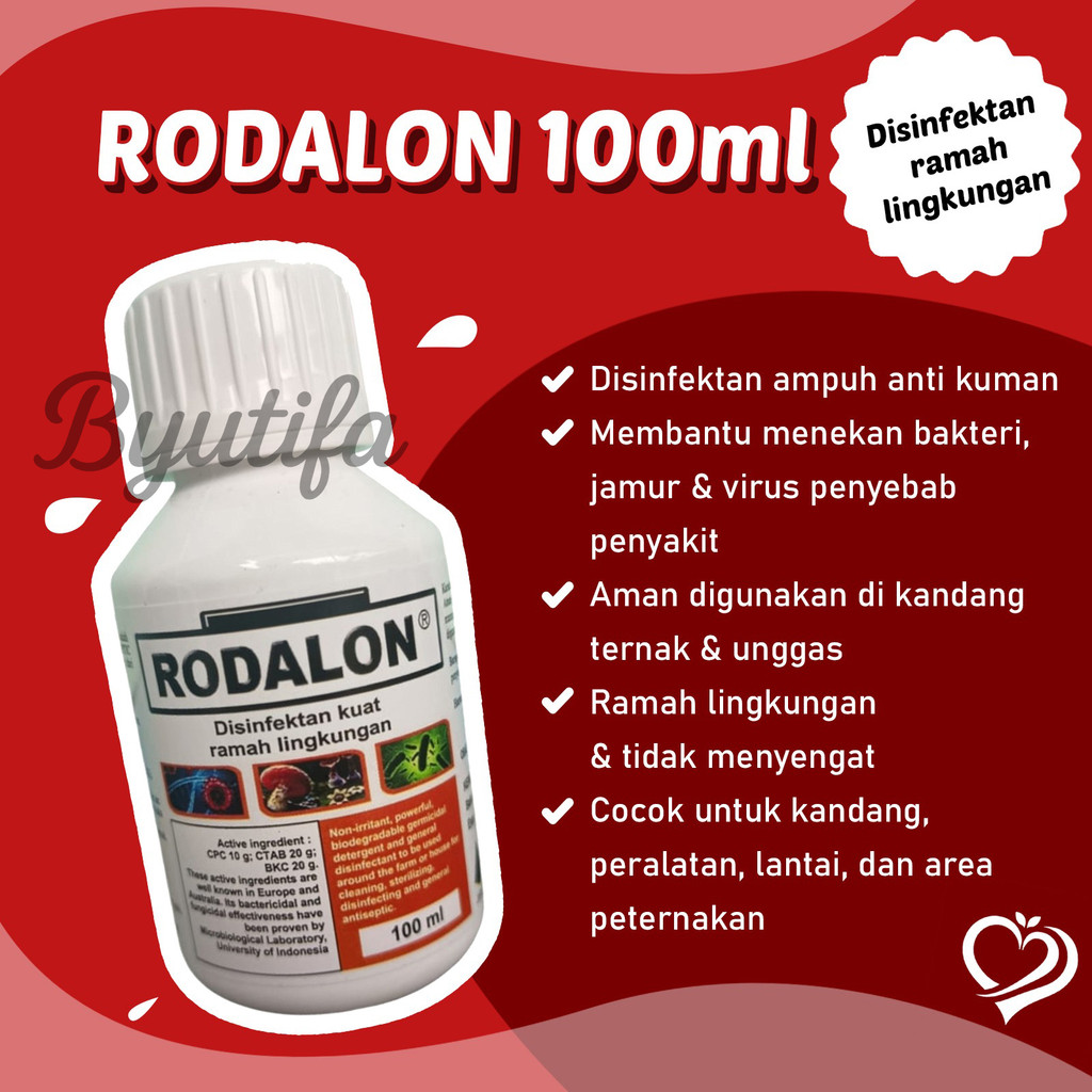 Jual RODALON 100 ml (Botol Kecil) Disinfectan Kandang Anti Kuman ...