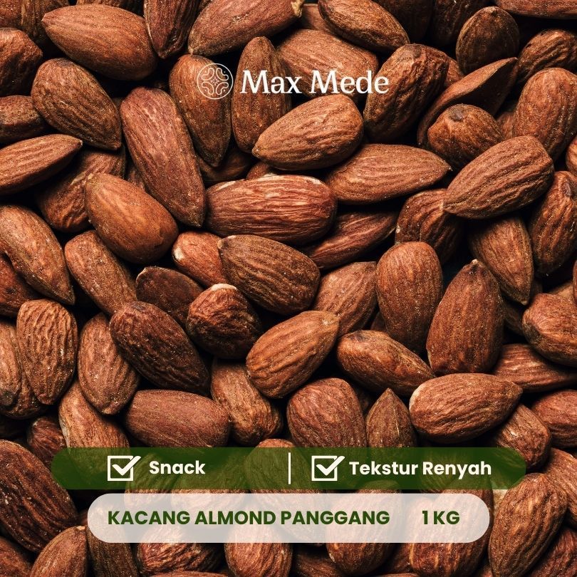 Jual Max Mede - Kacang Almond Panggang 1Kg Premium Roasted | Shopee ...