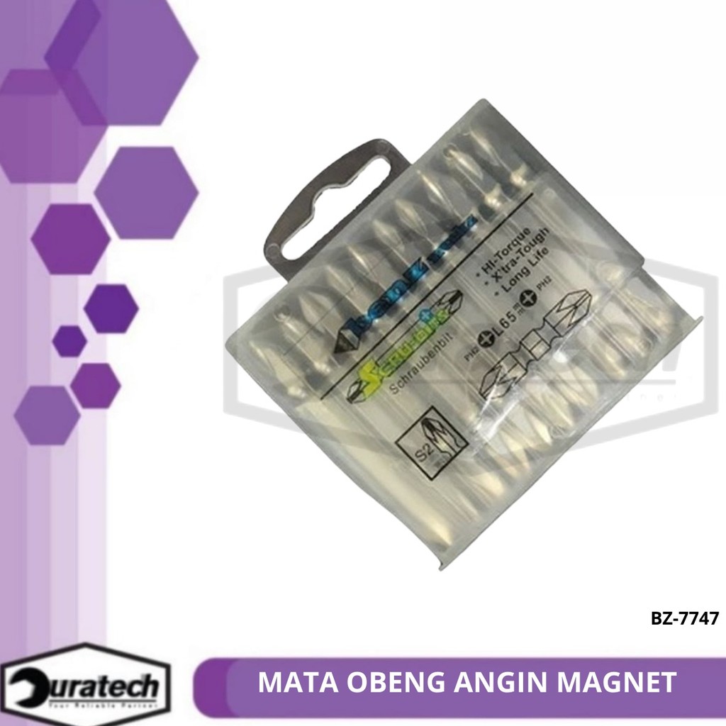 Jual Mata Obeng Angin Magnet / Screwdriver bits PH2 x L65mm DAN PZ2 x ...