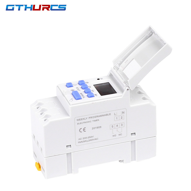 Jual Timer Switch Din Rail Digital TP8A16 weekly programmable ...