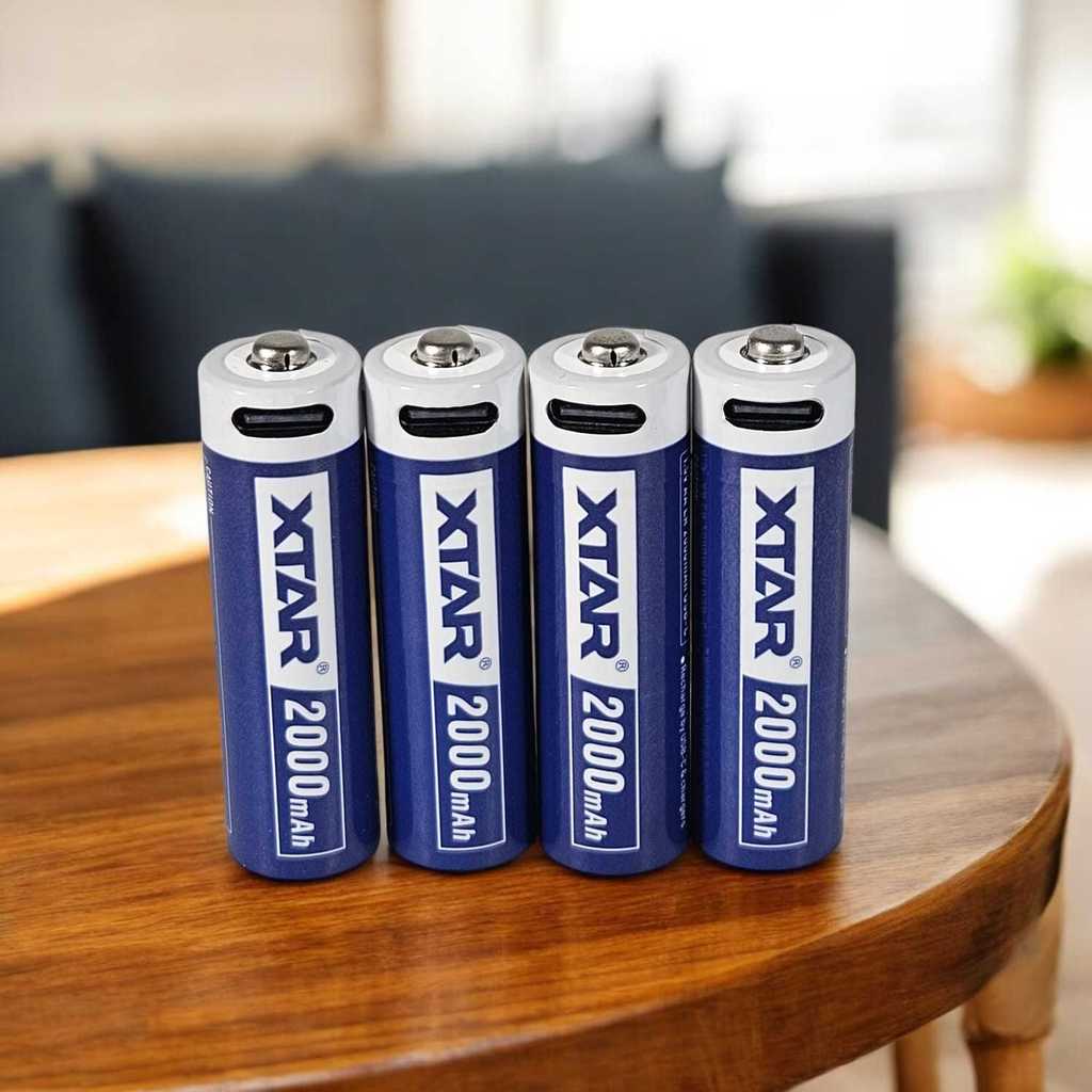 Jual XTAR Baterai Rechargeable AA LR Type C 1.5V 2.5A 4 PCS XT40 ...