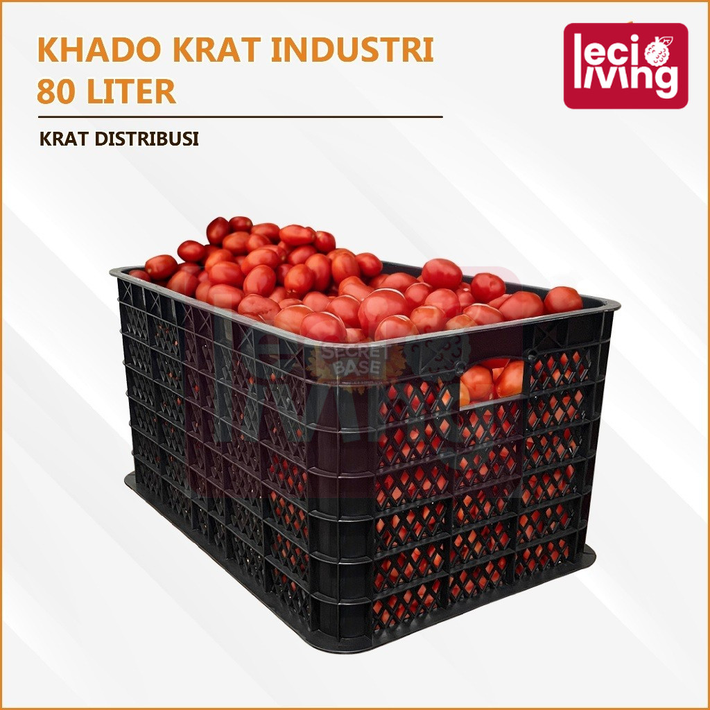 Jual KHADO KRAT INDUSTRI 80 LITER PP Keranjang Serbaguna / Motif Silang ...