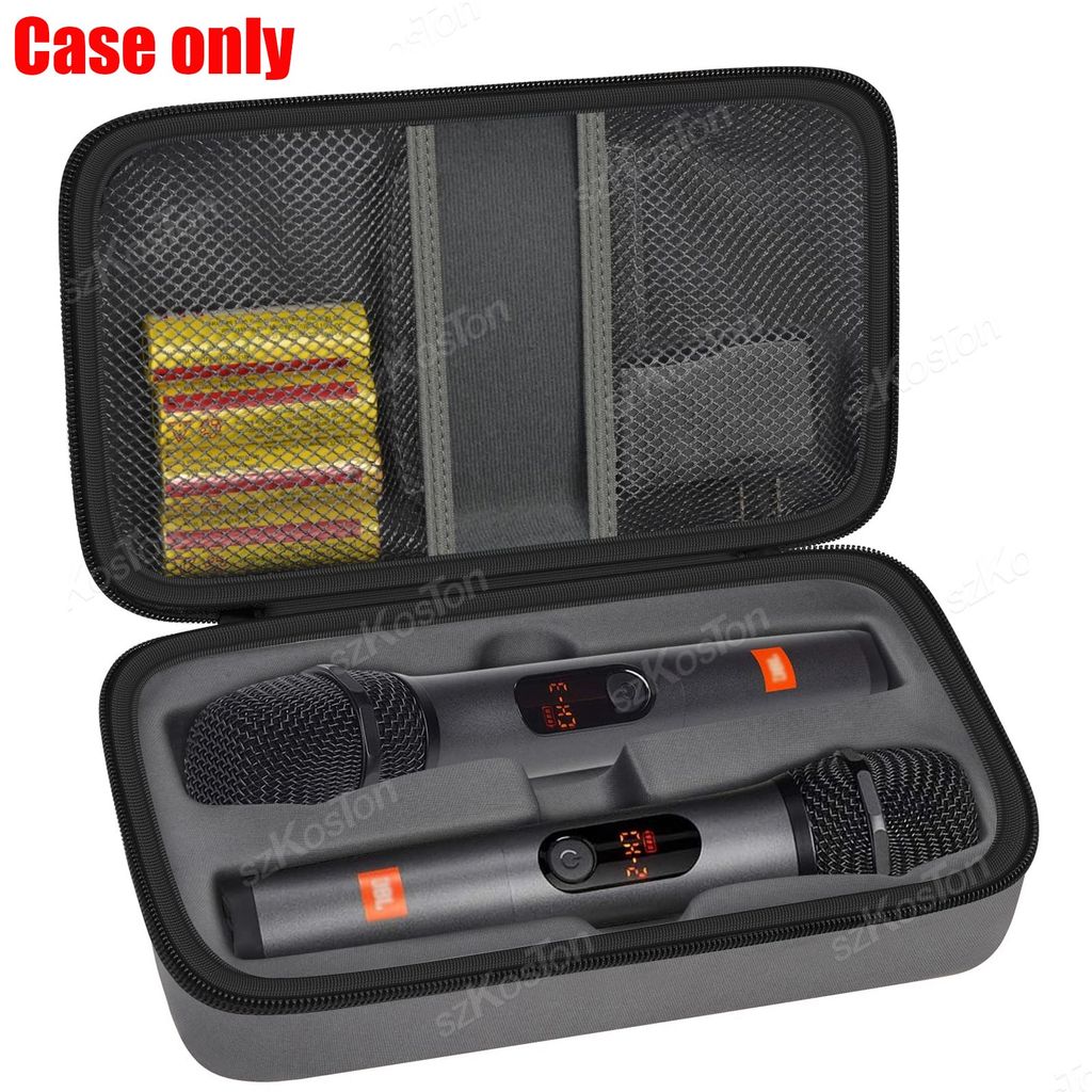 Jual Portable Storage Bag Wireless Microphone Carrying Case For JBL ...