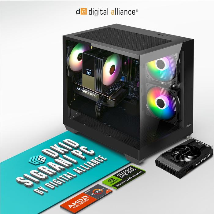 DKID SIGRANI BY DIGITAL ALLIANCE PC RYZEN 7 5700X RTX 5050 8G/ 16GB 512GB RAKITAN PC GAMING - PC ONLY