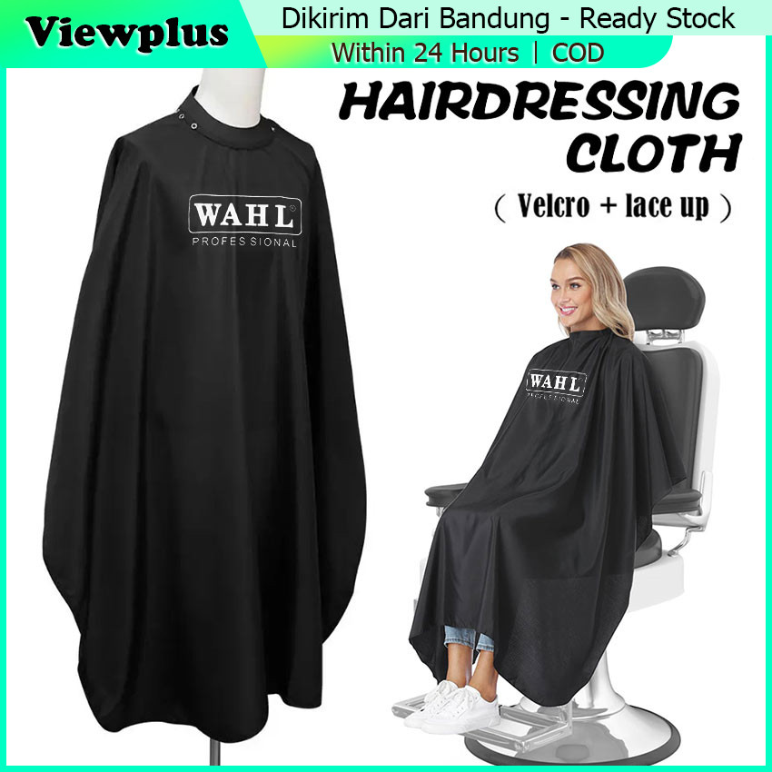 Jual Kep Potong Rambut Cutting Cape Barbershop Wahl Hitam Jumbo Kep ...