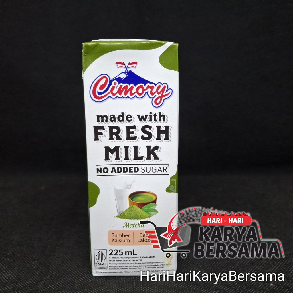 Jual MINUMAN SUSU UHT CIMORY FRESH MILK NO ADDED SUGAR RASA MATCHA ...