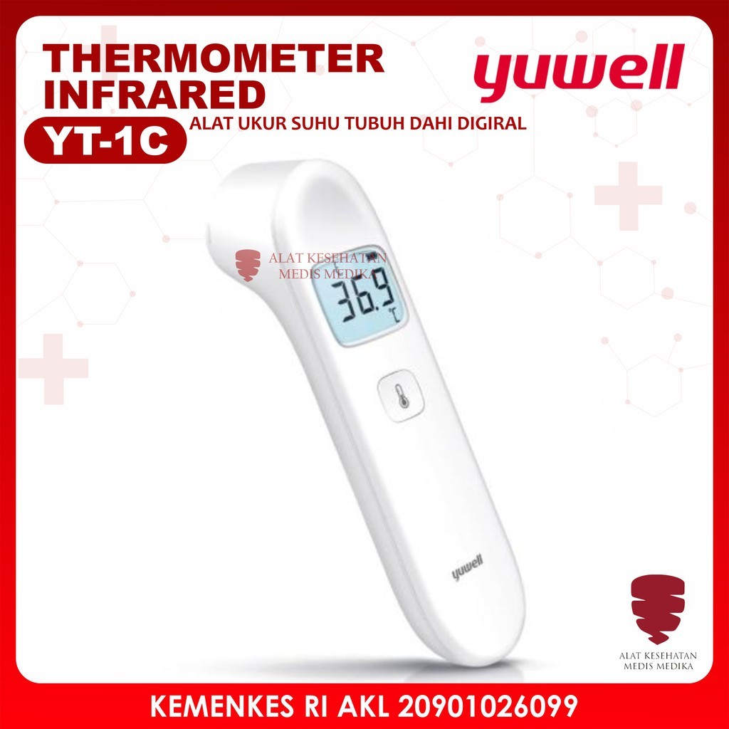 Jual Thermometer Infrared Yuwell YT-1C YT1C YT1 YT 1 Digital Termometer ...