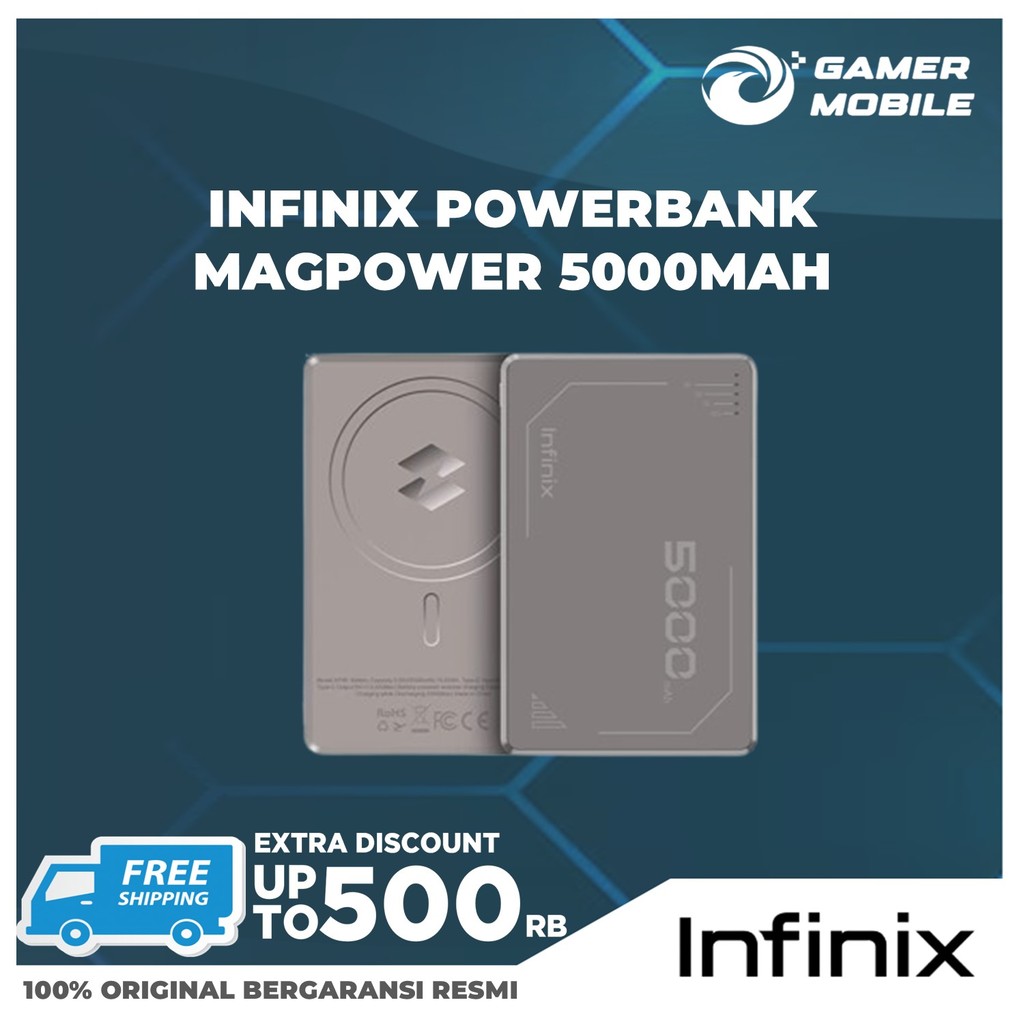 Jual Infinix Mag Power XP06 - 5000mAh - 20W Wireless Max Power GARANSI ...
