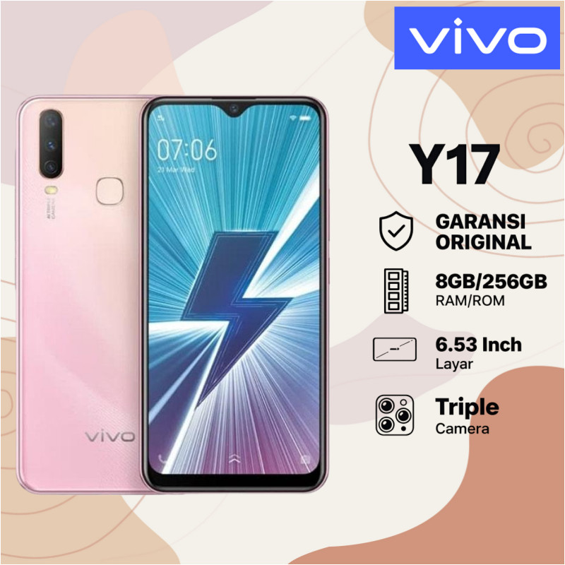 Jual VIVO Y17 8GB 256GB Layar 635 FHD+ Tahan Lama Dual SIM Garansi 1 ...