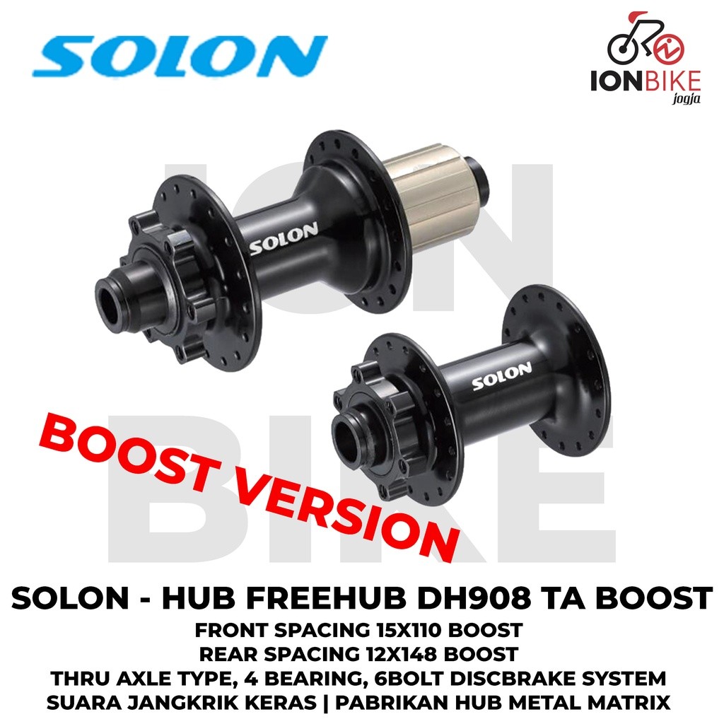 Jual Hub Freehub Solon DH908 TA Boost 15x110 12x148 TA15 TA12 15 x 110 ...
