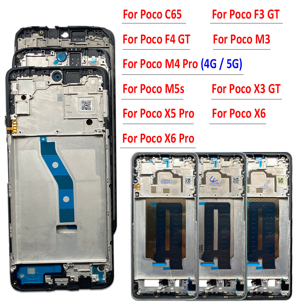 Jual LCD Screen Middle LCD Front Frame Housing Bezel Plate Panel ...