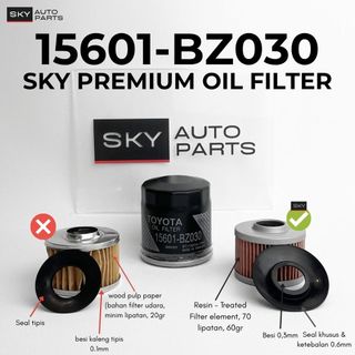 Filter Oli (OEM) Avanza, Xenia, Agya, Ayla, Calya, Sigra, Rush, Terios (15601-BZ030)