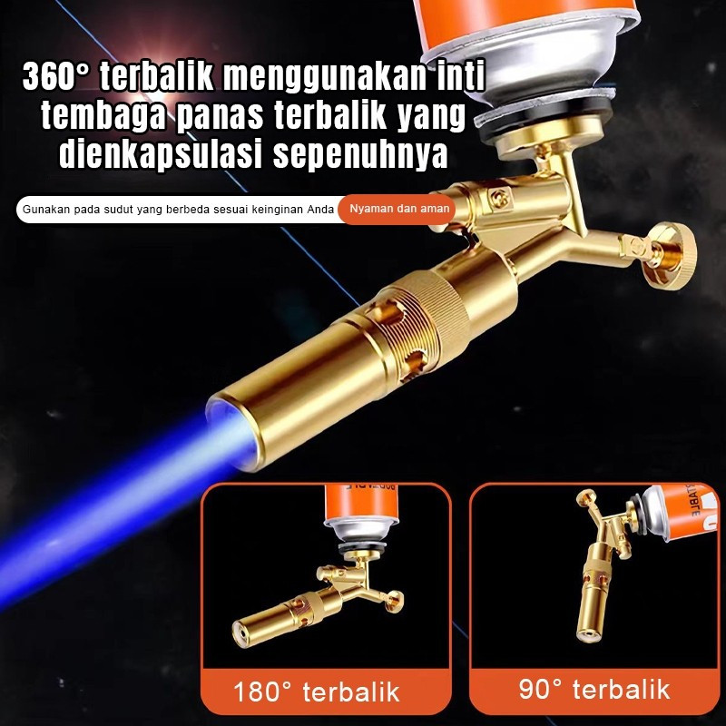 Jual Flame Gun Torch Elektrik Dual Kepala Api - Kuningan Premium, Anti ...