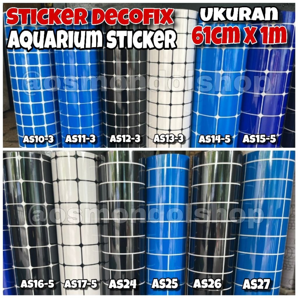 Jual Sticker Decofix Background Aquarium / Pelapis Aquarium (61cm x 1m ...