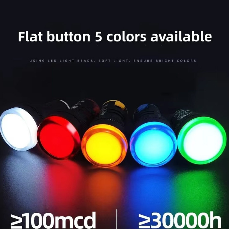 Jual Lampu Indikator Listrik 220V/380V 22Mm Panel Mount LED Power ...