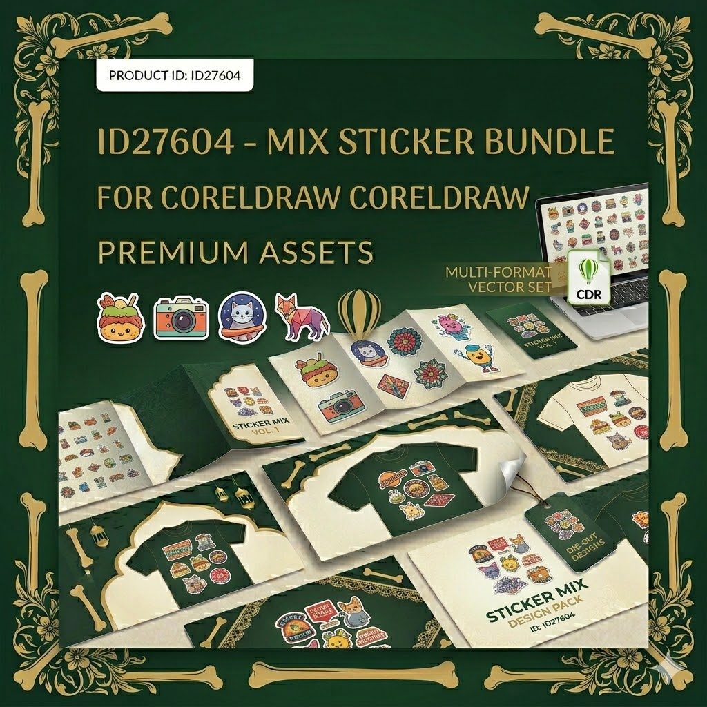 Jual ID27604 - Mix Sticker Bundle For CorelDraw CorelDraw | Shopee ...