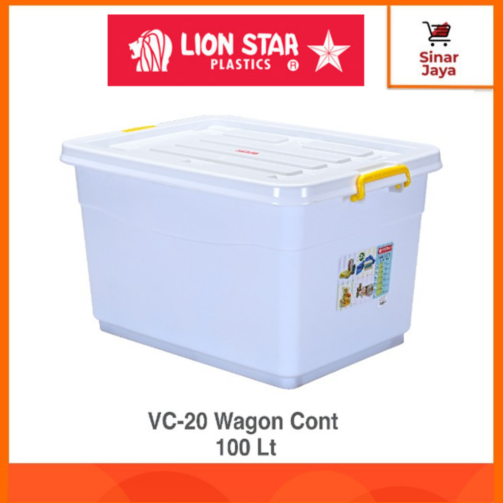 Jual READY LION STAR VC-20 Wagon Container 100 Lt (Box Penyimpanan 100 ...