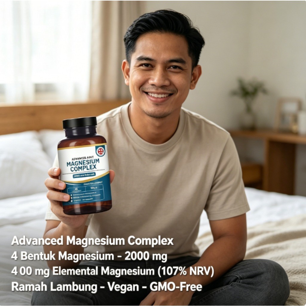 Jual Advanced Magnesium Complex 4 Bentuk 2000mg Elemental 400mg 90 ...