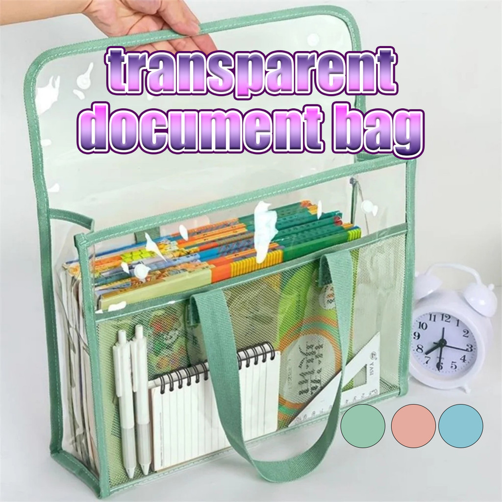 Jual Tas Dokumen Transparan File Folder Bag File Tahan Air Folio ...