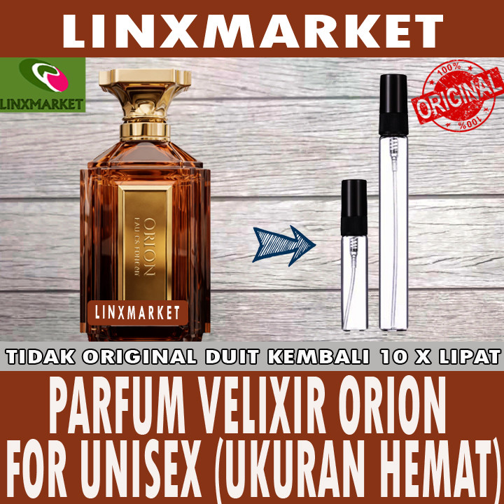 Jual ORIGINAL VELIXIR ORION FOR UNISEX EDP EAU DE PARFUM UKURAN HEMAT ...