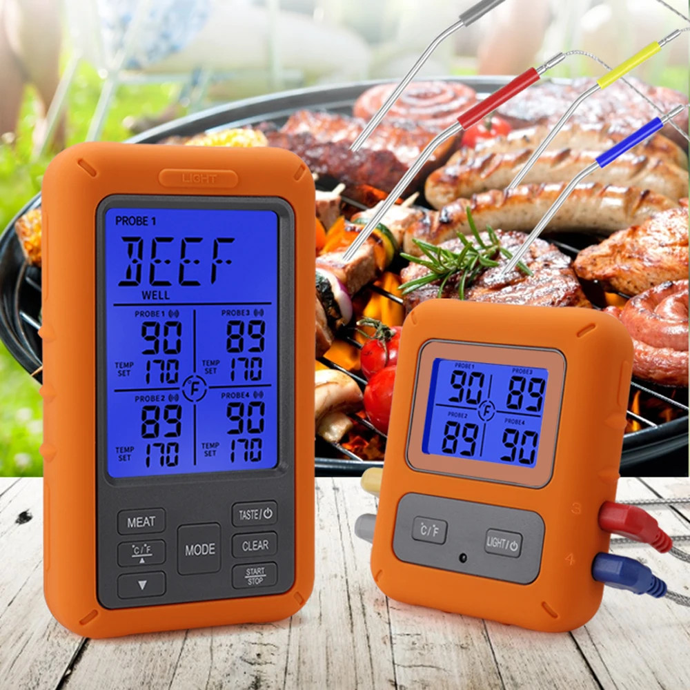 Jual Laserpwr Termometer Makanan Digital Wireless Daging Kopi Susu 4 ...