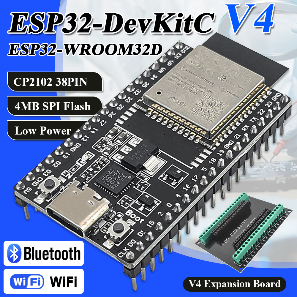 Jual ESP32 Development Board with GPIO Expansion Board Kit ESP32-32D BT ...