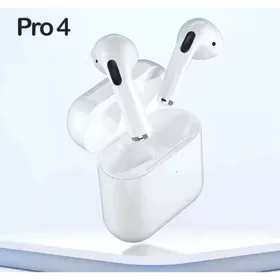 Pro 4 TWS Bluetooth Wireless Earphone Stereo HiFi Headset Bass Smart Touch Long Battery