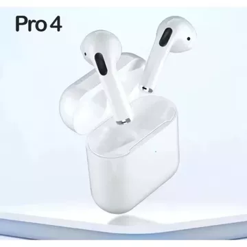 Pro 4 TWS Bluetooth Wireless Earphone Stereo HiFi Headset Bass Smart Touch Long Battery