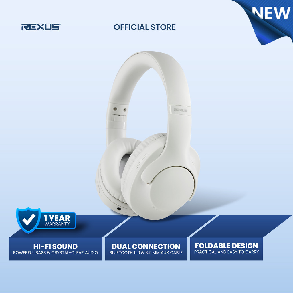 Jual Rexus Metro M2 Wireless Headset Bluetooth 6.0 – Hi-Fi Sound ...