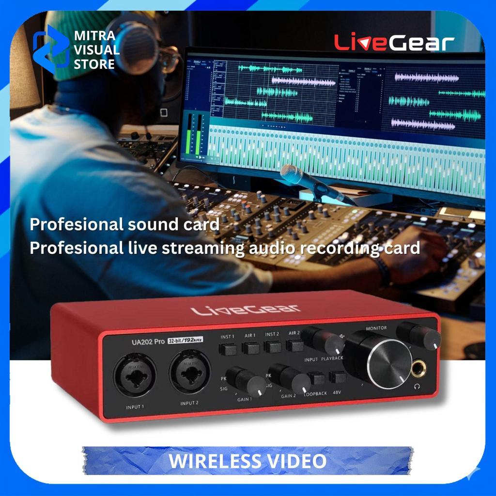 Jual LiveGear FUSIA Audio Interface 32BIT/192KHZ Soundcard | Shopee ...
