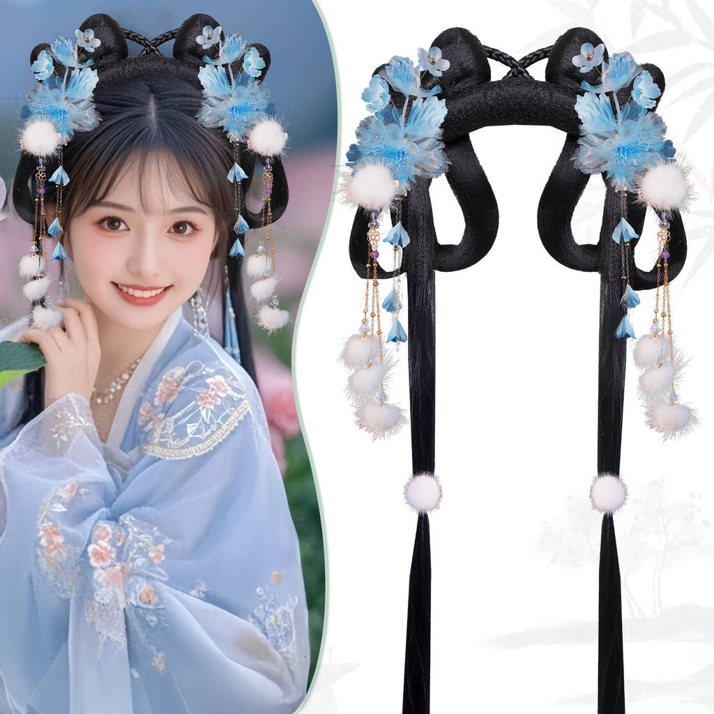 Jual Aksesori Rambut Hanfu Gaya Kuno Baru Serbaguna Manis Segar Floral ...