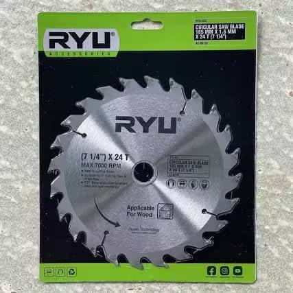 Jual Mata pisau gergaji kayu/ Circular saw blade Ryu 7 inch 24T (alat ...