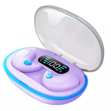 X55 TWS Bluetooth Earphone Invisible Wireless Earbuds LED Display Suara Jernih Desain Unik