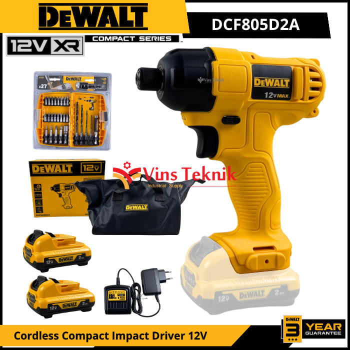 Jual DEWALT DCF805D2A Mesin Obeng Baterai Cordless Compact Impact ...