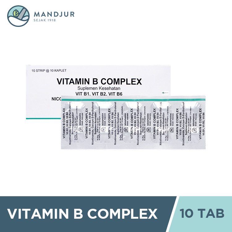 Jual Vitamin B Complex Novapharin 10 Tablet - Suplemen Vitamin B ...