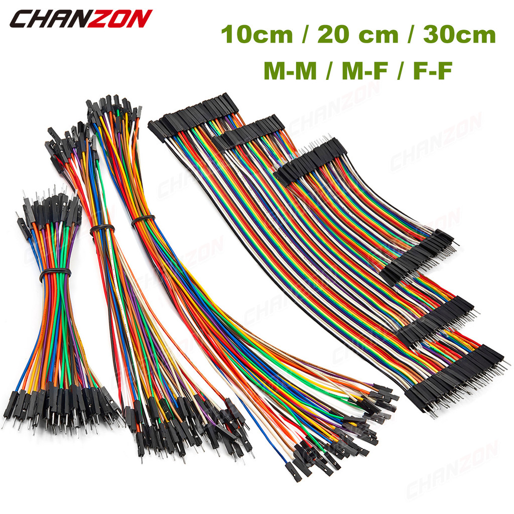Jual 10cm 20cm 30cm 24AWG Dupont Cable Line Copper Long Ribbon Jumper ...