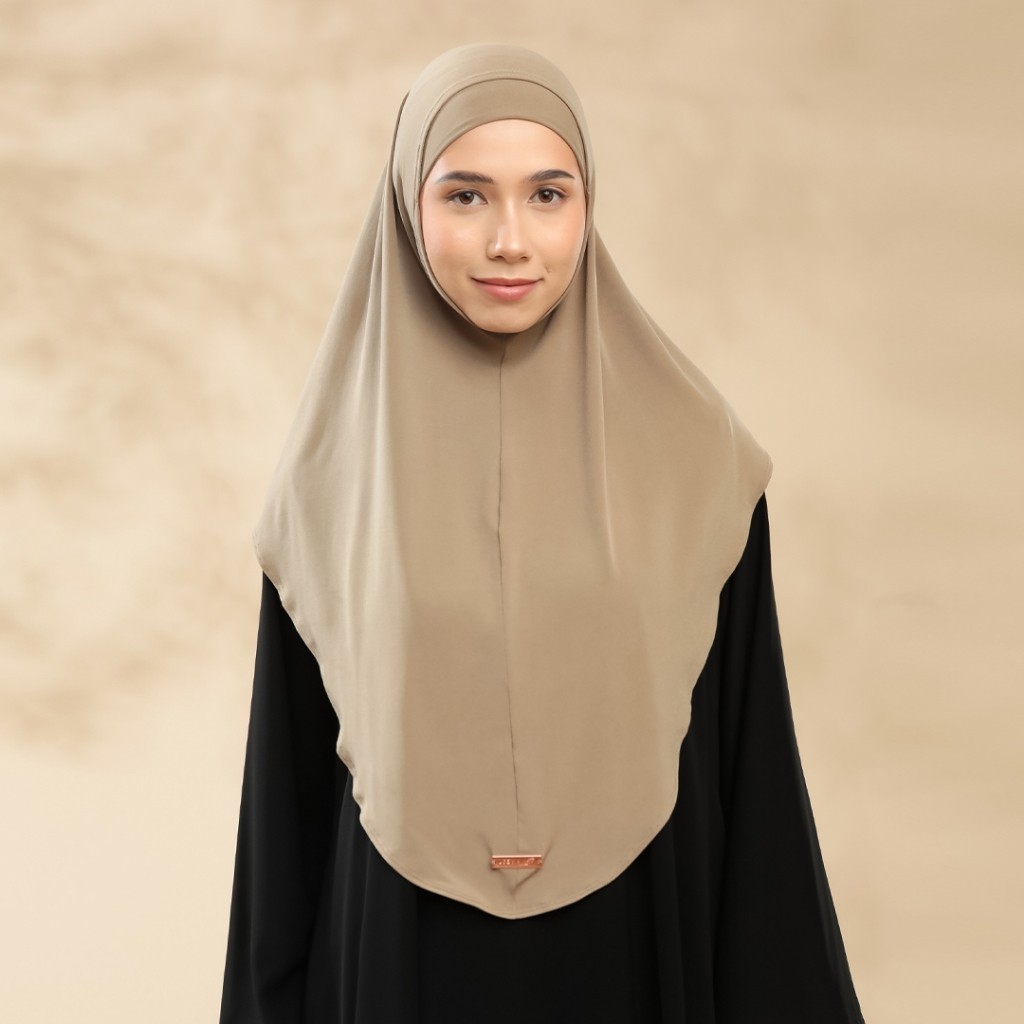 Lozy Hijab Malay Instan Lozy X Lesti (Instan Hijab Dagu Bahan Jersey)