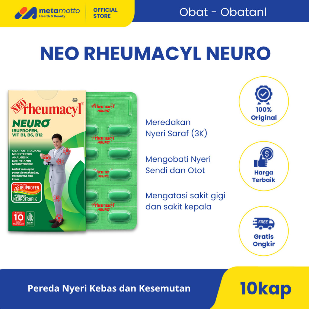 Jual Neo Rheumacyl Neuro [Strip 10 tablet] - Metamotto Karya | Shopee ...