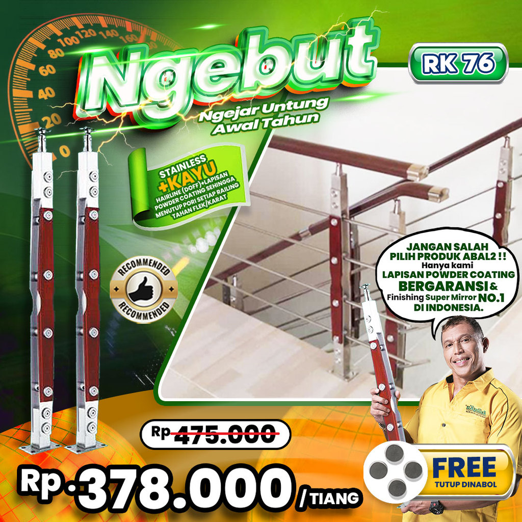 Jual Railing Tangga Stainless Nature Desain Railingku [NGEBUT!] RK 76 ...