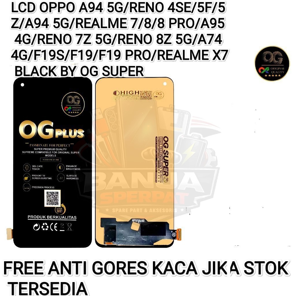 Jual LCD OPPO A95 5G/RENO 4SE/5F/5Z/REAL 8 PRO/F19S/F19/REAL X7/A95 4G ...
