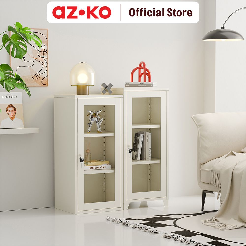 Jual AZKO Stora Nara Kabinet Besi 3 Tingkat 40X35X91 cm - Putih Lemari ...
