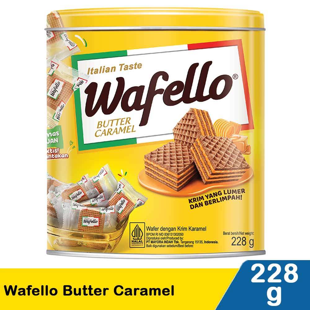 Jual ROMA WAFER WAFELLO BUTTER CARAMEL 287/228g | Shopee Indonesia