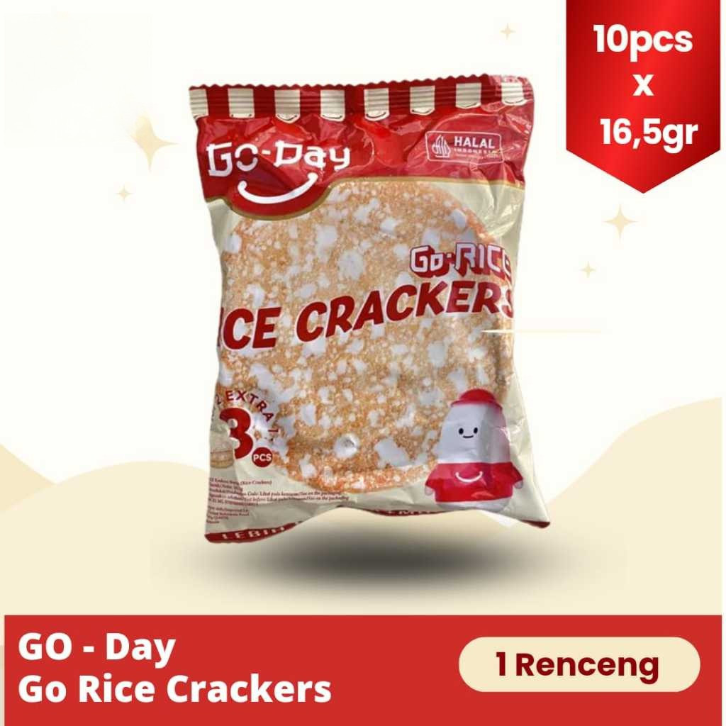 Jual Go Rice Go Day Rice Crackers 1 RENCENG biskuit beras renyah 16 5gr ...