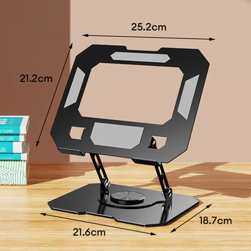 Foldable Laptop Stand Portable Aluminium Alloy Cooling Bracket Adjustable Height Ergonomic