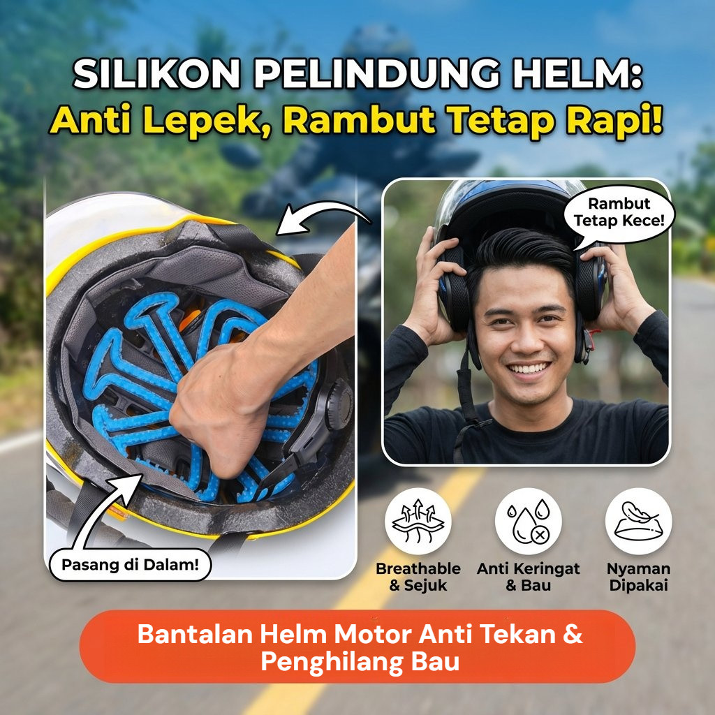 Jual [Anti Rambut Pipih & Nyaman Sepanjang Hari] Bantalan pelindung ...