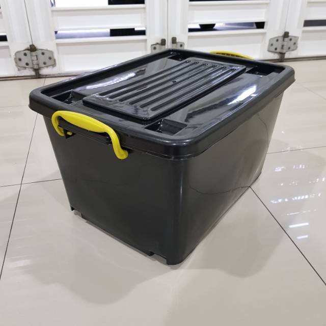 Jual READY Container Box Hitam 55 / box container hitam / box plastik ...